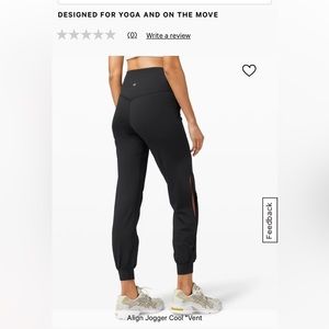 Lululemon Align Cool Vent Jogger Black